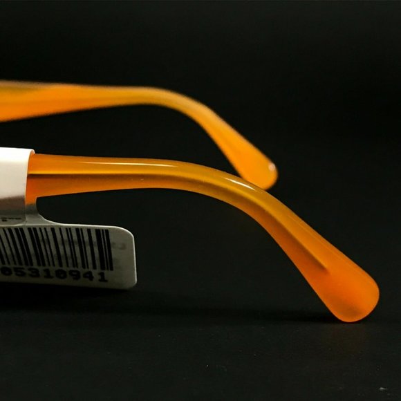 Ray-Ban RB 1518 3545 Eyeglasses Frames Orange Clear Rectangular 46-16-125 - Picture 7 of 12